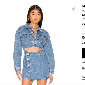 Mika Button Front Dress, Superdown Size: SMALL